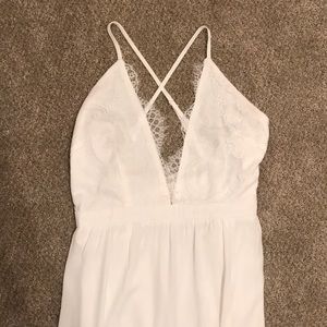 White boho maxi dress